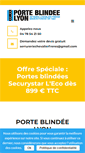 Mobile Screenshot of porte-blindee-lyon.net